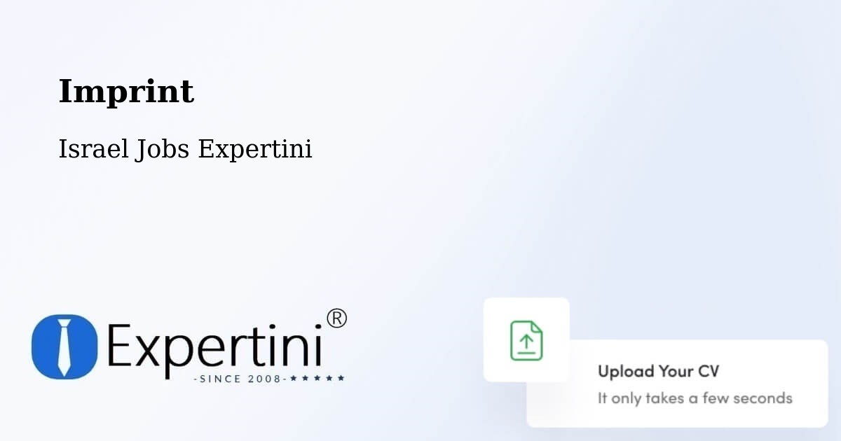 Imprint – Sallama - Israel Jobs Expertini